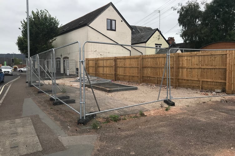 The site of the former toilet block in Longforth Road